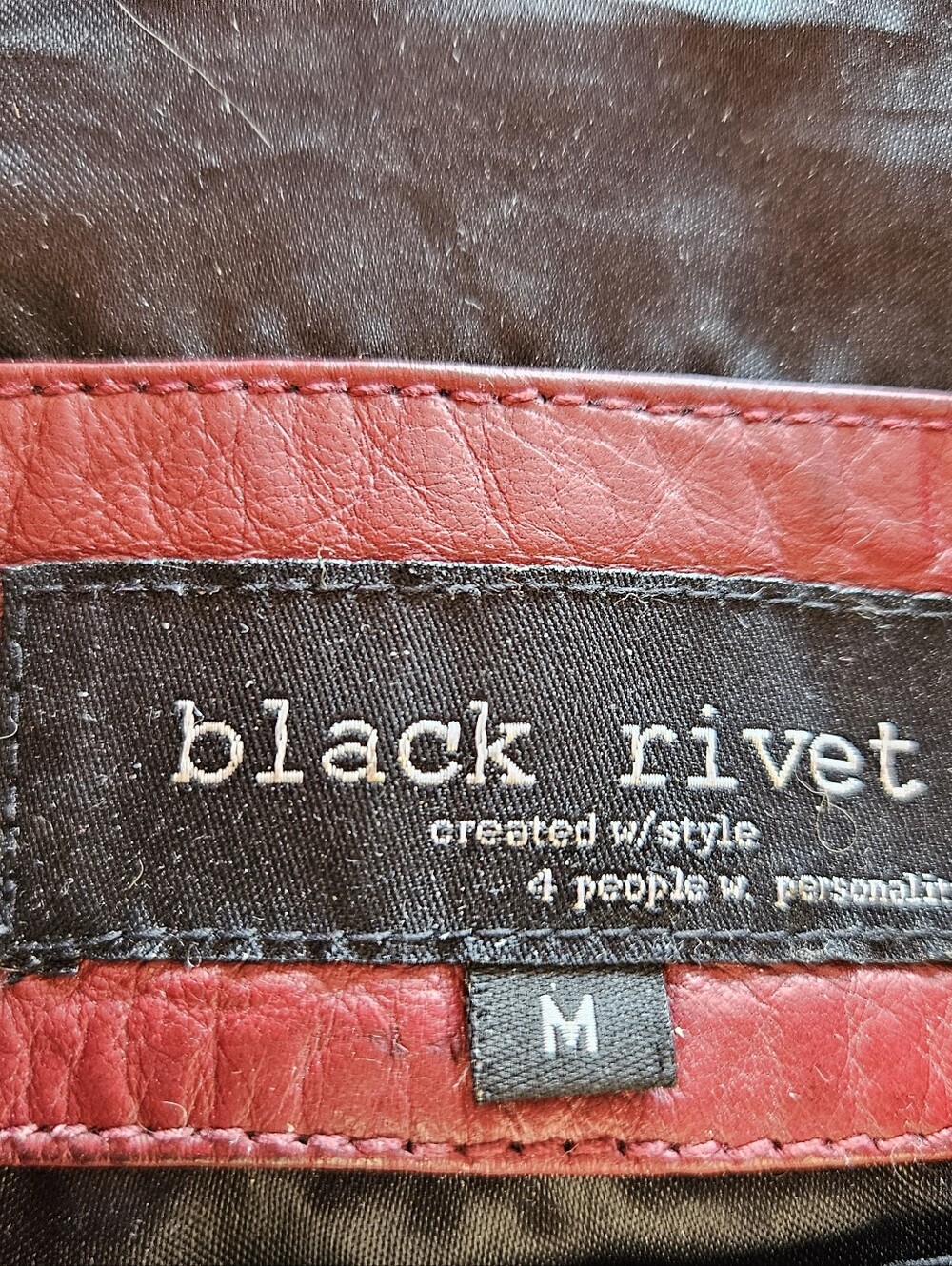 Black Rivet Leather Jacket - Picture 13 of 16